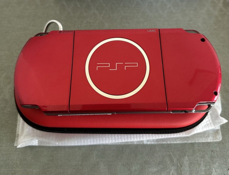 PSP 3000 – Carnival Red | 64GB | Fully Set Up | Boxed64630072976386112