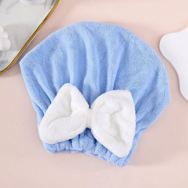 Microfiber Hair Drying Towels, Super Absorbent Turban Hair Towel Cap, Quick Carousel 1