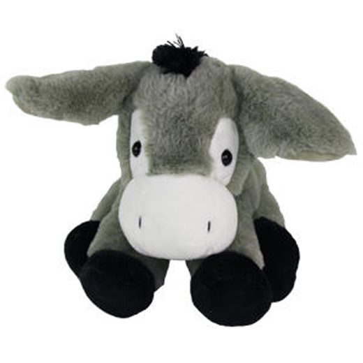 Hopscotch Lovely Soft Fluffy Donna Grey Donkey Large Carousel 1