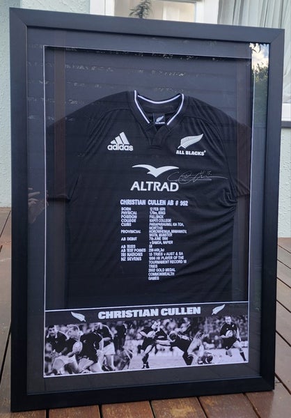 All Blacks framed signed jersey - Christian Cullen64630098133507110