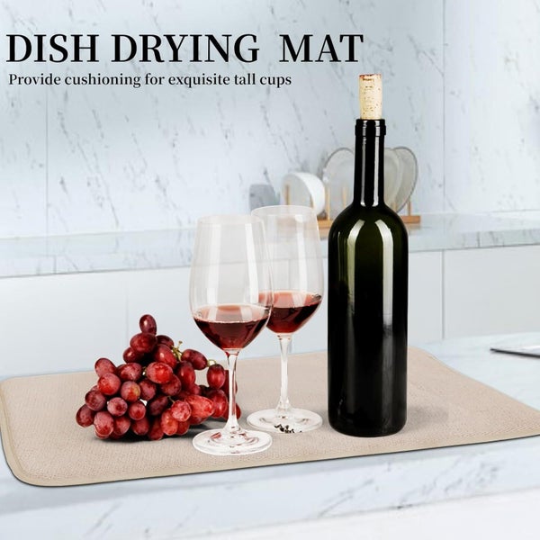 2Pcs Microfiber Dish Drying Mat for Kitchen Counter,Ultra Absorbent Dish Dr Carousel 6