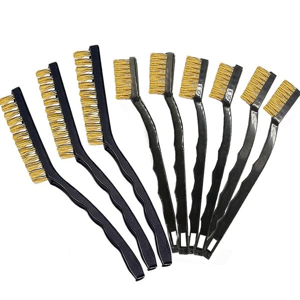 Wire Brush Brass Brush for Rust Removal Small Wire Brush Cleaning Welding S Carousel 1