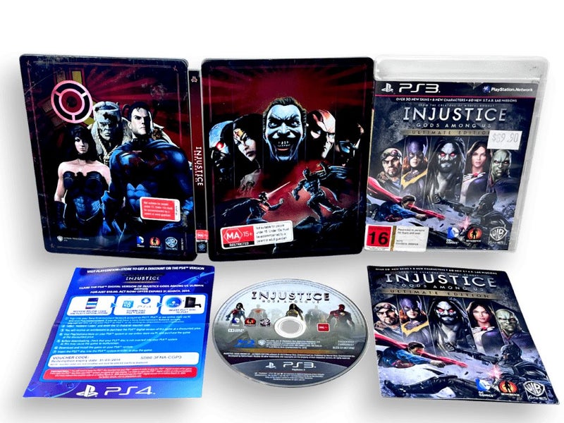 Injustice: Gods Among Us ULTIMATE EDITION (PS3) *STEELBOOK EDITION* Carousel 1