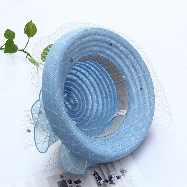 Women Vintage Bow Roll Brim Cloche Hat for Derby Day, Church, Wedding, Part Carousel 5