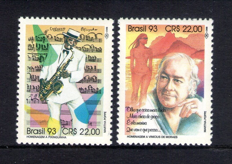 Brazil - 1993 Composers Set (2) - UHM - 2601/2 Carousel 1