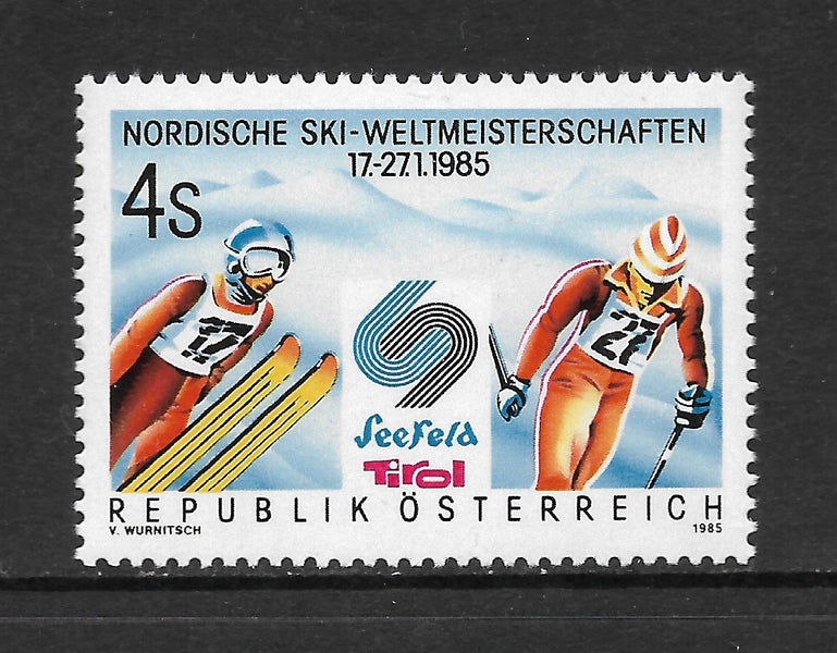 Austria - 1985 Skiing Champs Set (1) - UHM - 2041 Carousel 1