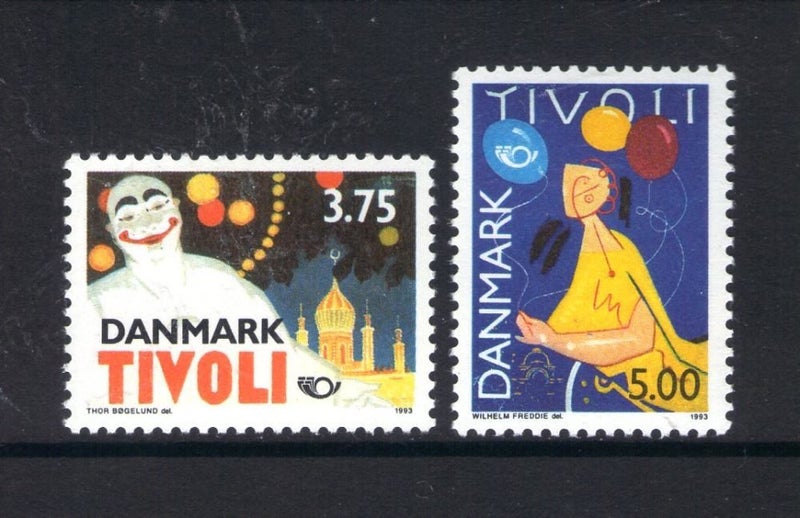 Denmark - 1993 Tivoli Set (2) - UHM - 1002/3 Carousel 1