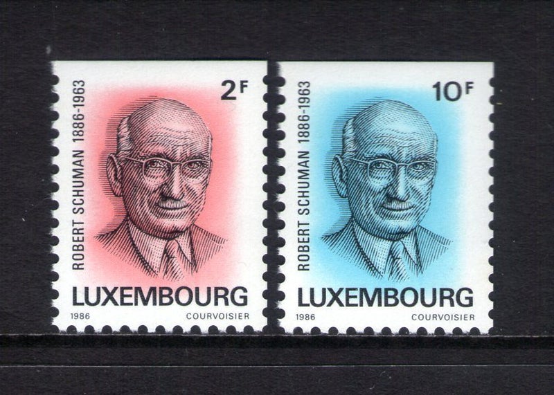 Luxembourg - 1986 Schuman Set (2) - UHM - 1185/6 Carousel 1
