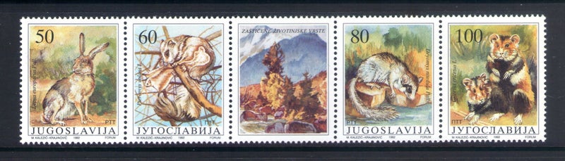 Yugoslavia - 1992 Animals Set (5) - UHM - 2760a Carousel 1