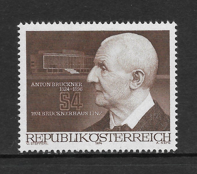 Austria - 1974 Anton Bruckner Set (1) - UHM - 1696 Carousel 1