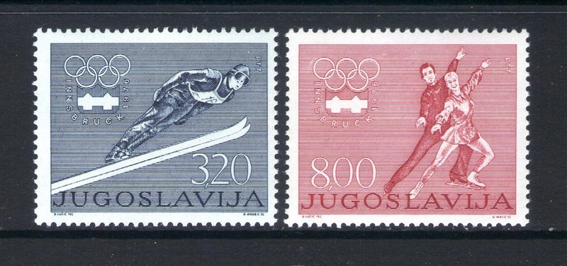 Yugoslavia - 1976 Winter Olympics Set (2) - UHM - 1716/7 Carousel 1