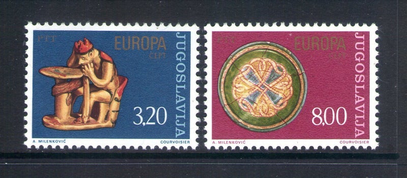 Yugoslavia - 1976 Europa / Handicrafts Set (2) - UHM - 1721/2 Carousel 1