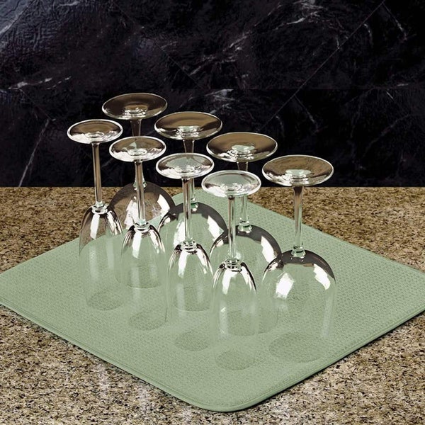 Microfiber Dish Drying Mat Super Absorbent, Reversible Dish Drying Mat for Carousel 2