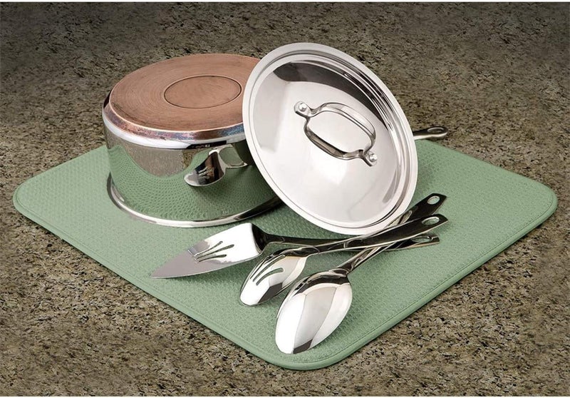 Microfiber Dish Drying Mat Super Absorbent, Reversible Dish Drying Mat for Carousel 6