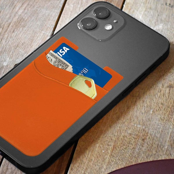 Silicone Phone Card Holder Double Slot Pocket, Stick On Wallet, Adhesive Cr Carousel 2