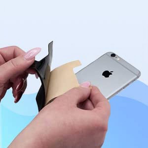 Silicone Phone Card Holder Double Slot Pocket, Stick On Wallet, Adhesive Cr Carousel 5