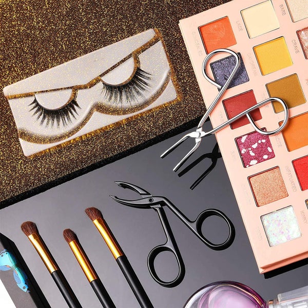 6 Pieces Scissors Shaped Eyebrow Tweezers Flat Tip Tweezers Hair Plucker an Carousel 5