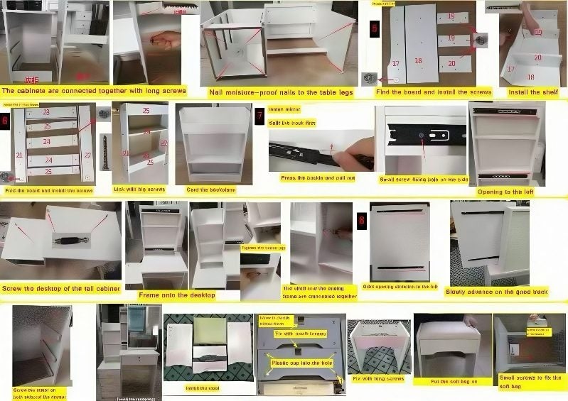 Dressing table with mirror Stool 70cm Carousel 5