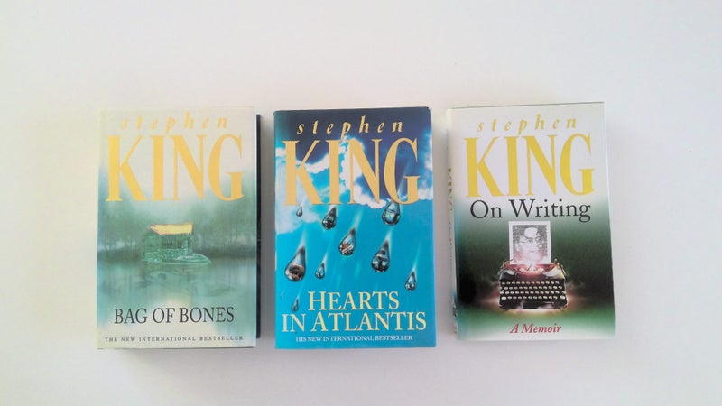 3x Stephen King Hardback Covers64636653276546113