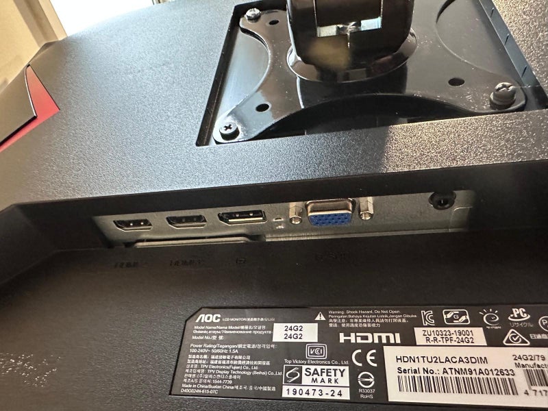 $1 Reserve 2x AOC 24G2 Gaming Monitors IPS FHD 144Hz & Sylex Ergonomic Arms64636875417601114