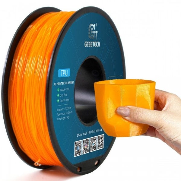 GEEETECH TPU-95A 1KG Orange 1.75mm 3D Printer Filament Carousel 2