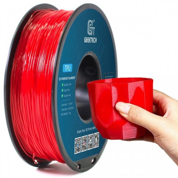 GEEETECH TPU-95A 1KG Red 1.75mm 3D Printer Filament Carousel 2