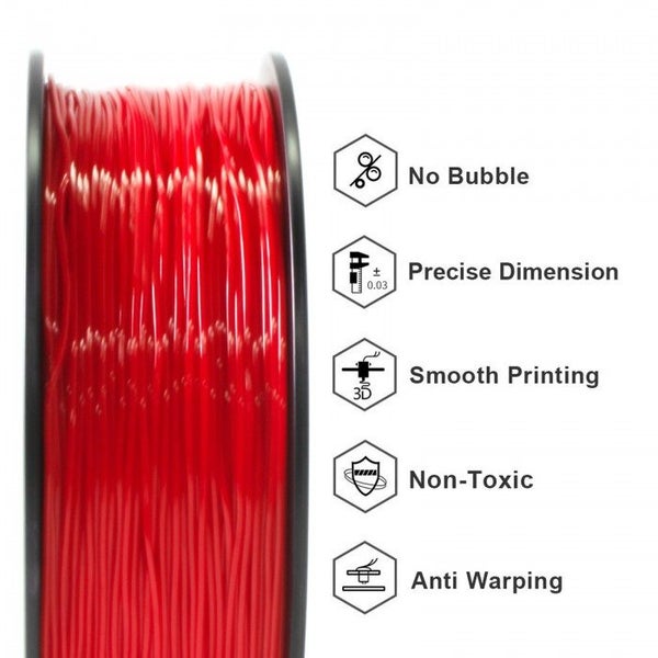 GEEETECH TPU-95A 1KG Red 1.75mm 3D Printer Filament Carousel 5