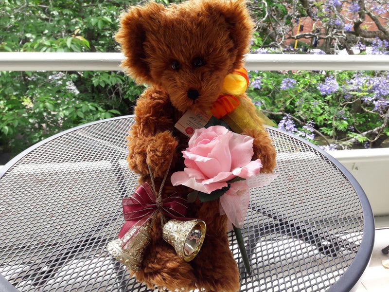 EDWIN HERMANN TEDDY ORIGINAL447/2000 MOHAIR D'LYALL DESIGN LONG BENT LEGS MOHAIR Carousel 1