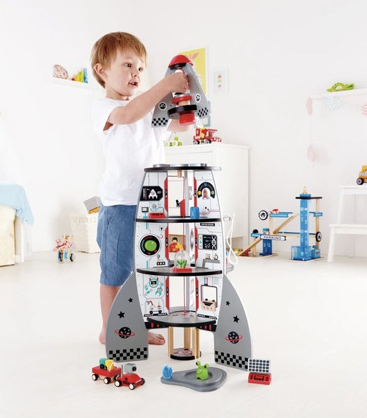 Hape Wooden Rocket Ship -74cm High Carousel 7