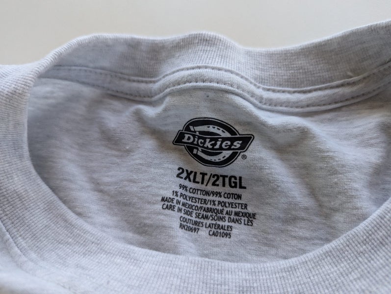 Dickies Men’s Heavyweight Pocket T-Shirt – Grey – 2XL – BRAND NEW64637666366849114
