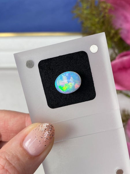 $1RES ~ $2280 Buy Now * Premium 3.91ct Natural Opal - Intense Broadflash Pattern64637891628291113