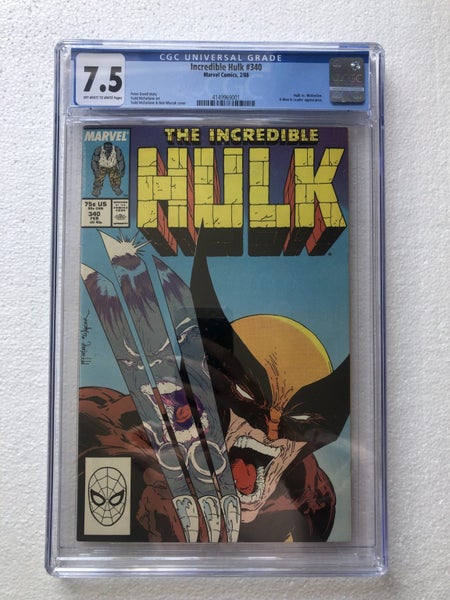 Incredible Hulk #340 Feb 1988 CGC 7.5 - Hulk vs Wolverine (High Grade)64762500028673110