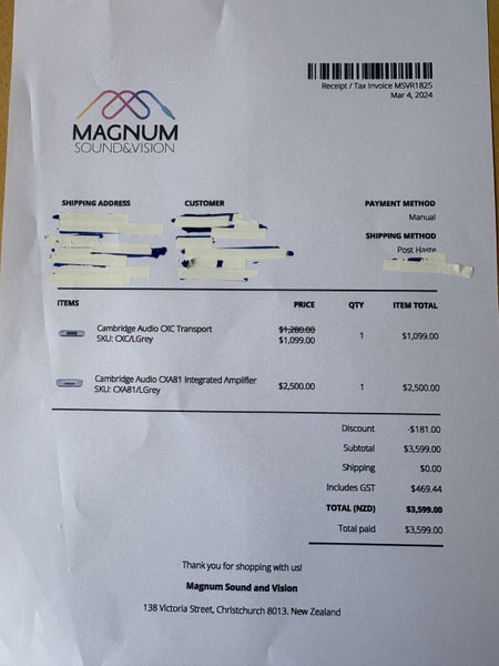 Cambridge Audio CX81 Integrated Amplifer64638367722369112