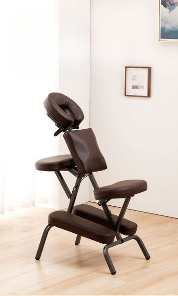 Portable Massage Chair + Carry Bag (Brown) Carousel 2