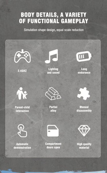 HUINA 1317 1:18 RC Orange Truck with Green Shipping Container (Hui Na) Carousel 2