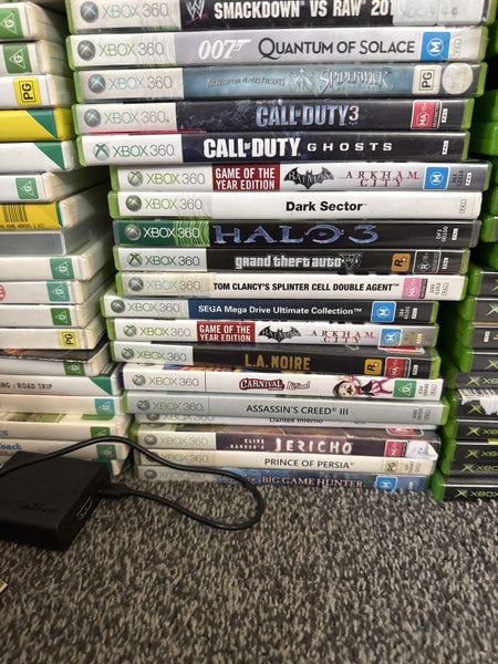 Massive Xbox 360 bulk sales three console and 9 controllers plus 80 games Carousel 4
