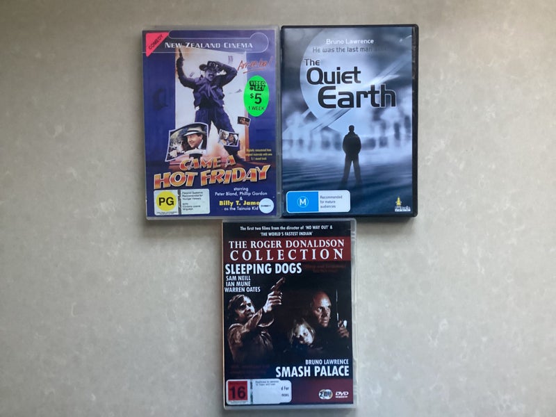 NZ classics incl came a hot Friday, the quiet earth, sleeping dogs64723067316098110