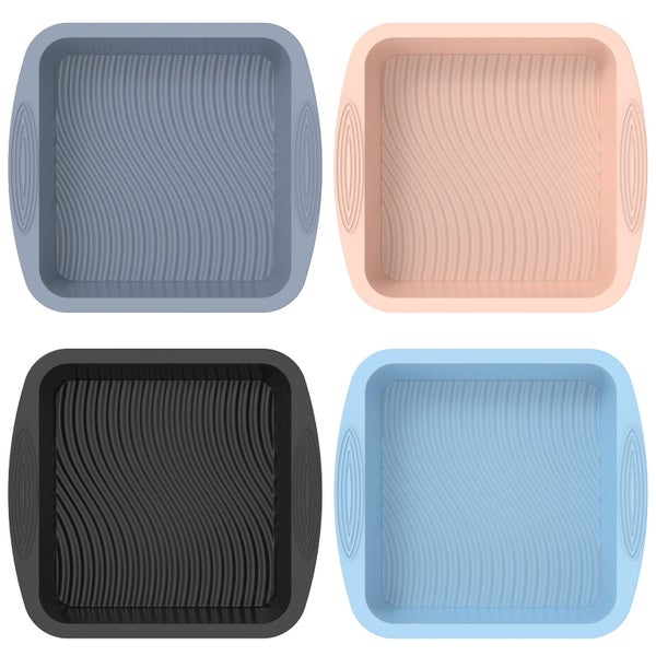 Silicone Square Cake Pan - Non-Stick,Easy Release,Heat Resistant for Baking Carousel 1