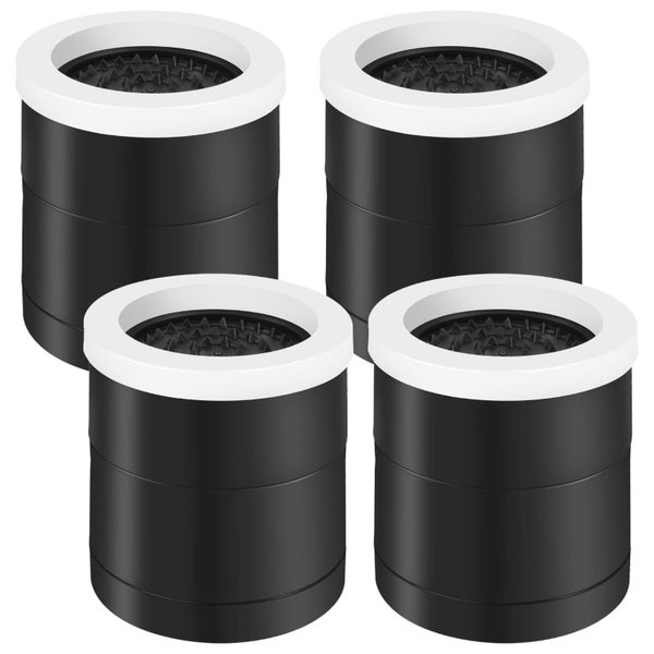 4Pcs Round Bed Risers Furniture Riser,Heavy Duty Furniture Risers Lifts Hei Carousel 1