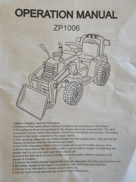 Kids ride-on tractor loader Carousel 7