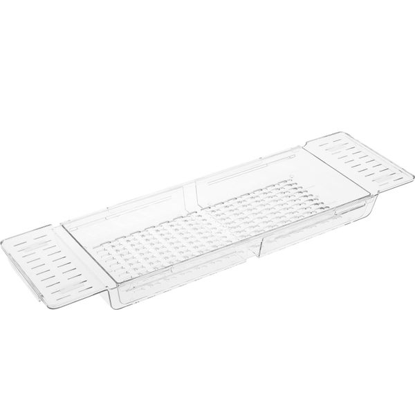 Bathtub Caddy Tray Adjustable Bathtub Tray Table Non-Slip Bathtub Rack Tray Carousel 2