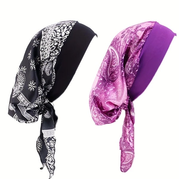 Chemo Headwear for Women Head Scarf Headwraps Silky Soft Turbans for Women Carousel 10