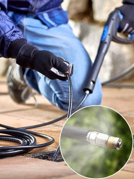Sewer Jetter Kit 33/50FT High Pressure Washer Drain Cleaning Hose Kit 1/4 I Carousel 8