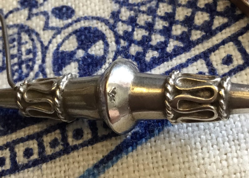 Vintage Silver Earrings (80 mm Length) Carousel 7