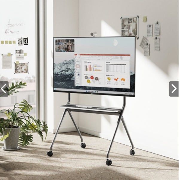 KONIC 50"-86" Heavy-Duty Mobile TV Cart Trolley Carousel 1