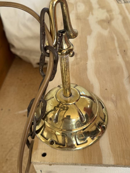 Large heavy solid brass chandelier/ light Carousel 2