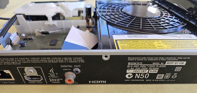 Sony BDP-S1100 parts Carousel 2