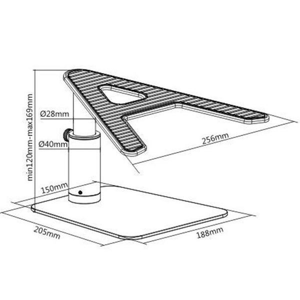 Bracom STB-071 Deluxe Desktop Laptop Height Adjustable Raiser [STB-071] Carousel 5
