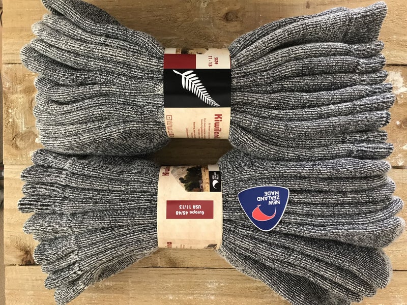 Kiwiland Merino socks bulk pack 10 pairs Size 11 to 13 Carousel 1