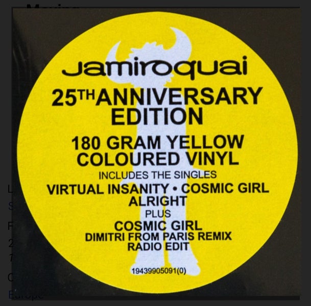 JAMIROQUAI - Travelling without moving -25th Anniversary edition vinyl Carousel 2